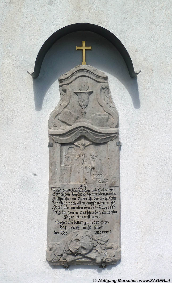 Dormitz: Grabstein an der Wallfahrtskirche St. Nikolaus