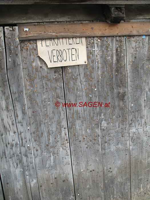 Ehemalige Plakatwand in Igls, Innsbruck