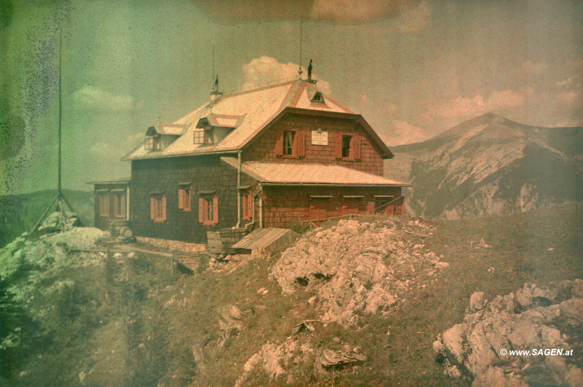 ehemalige Speckbacher Hütte (1907 - 1927) - Autochrome Lumière