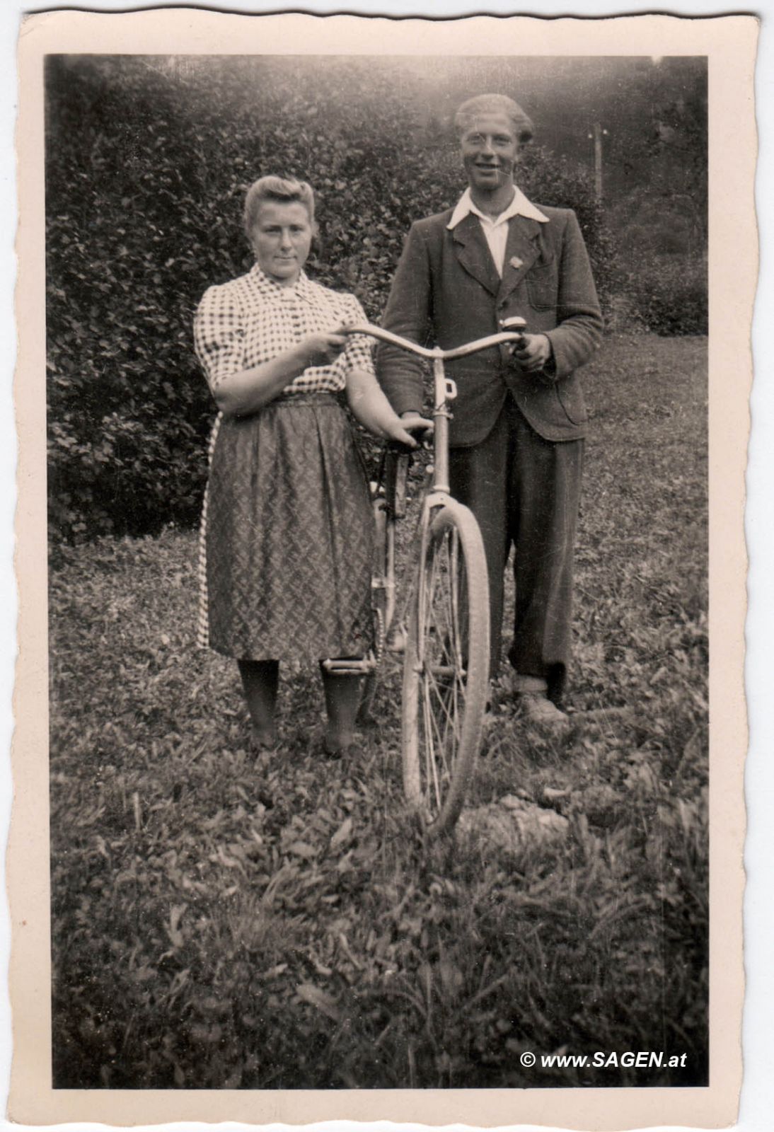 Ehepaar mit Fahrrad