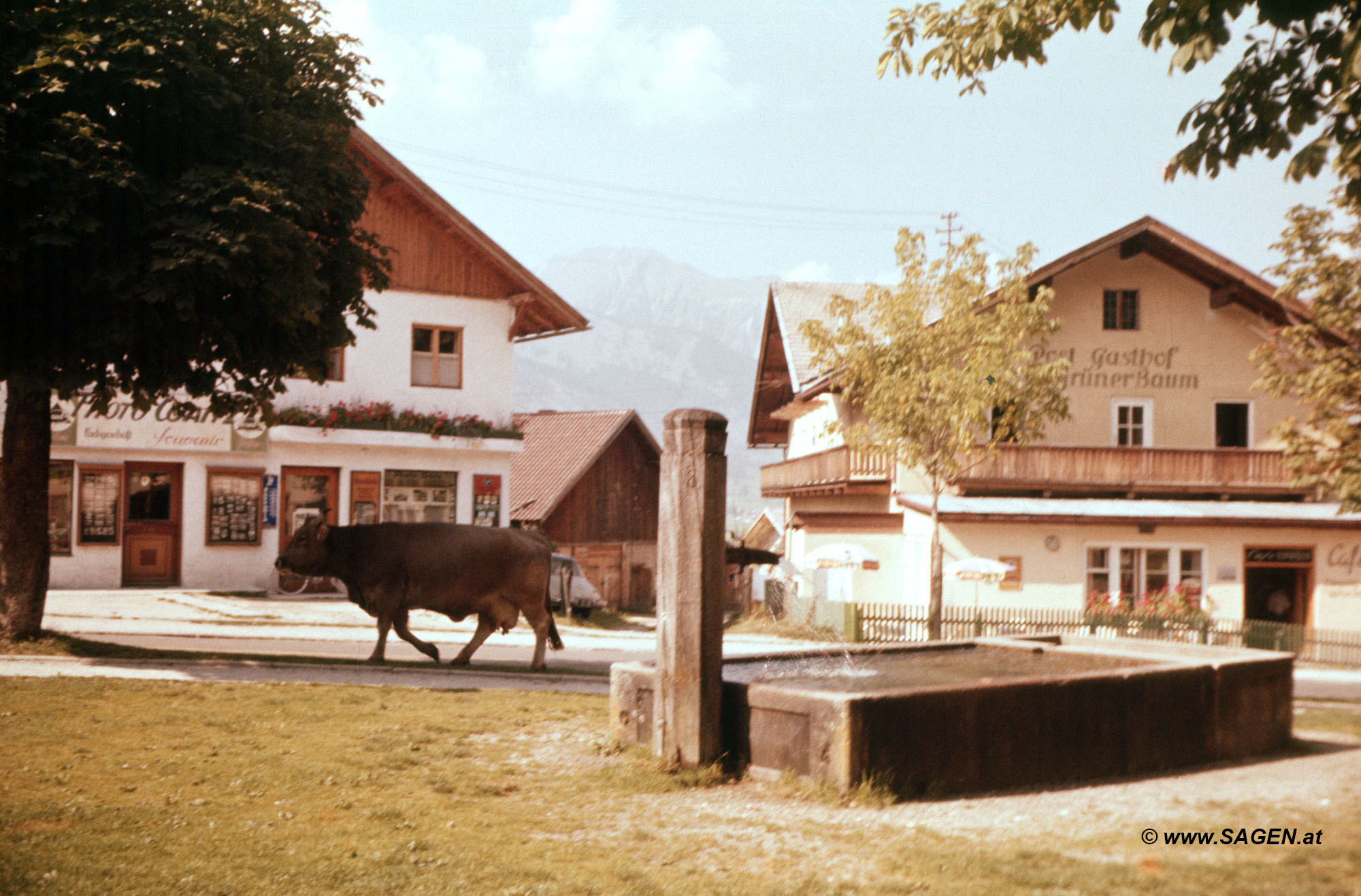 Ehrwald Platz 1950er-Jahre