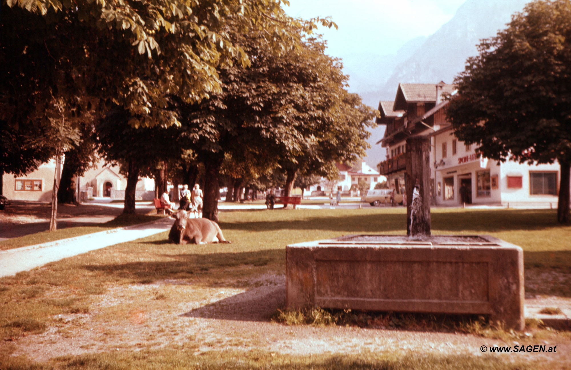 Ehrwald Platz 1950er-Jahre