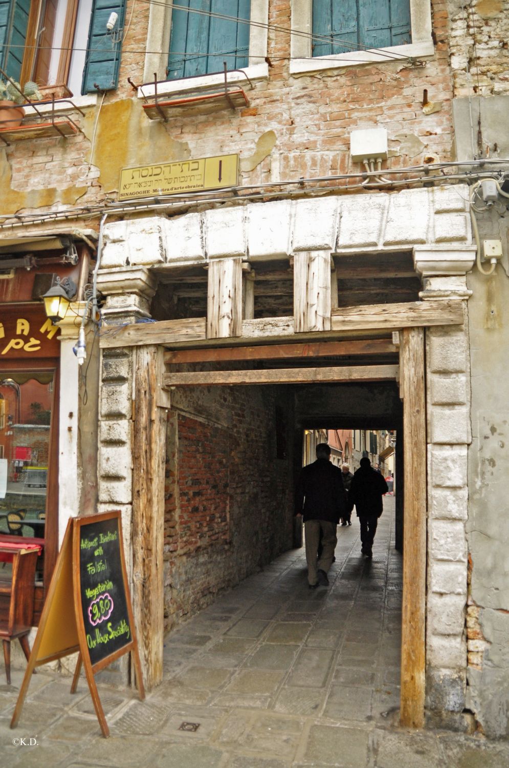 Eingang zum Ghetto Vecchio in Venedig