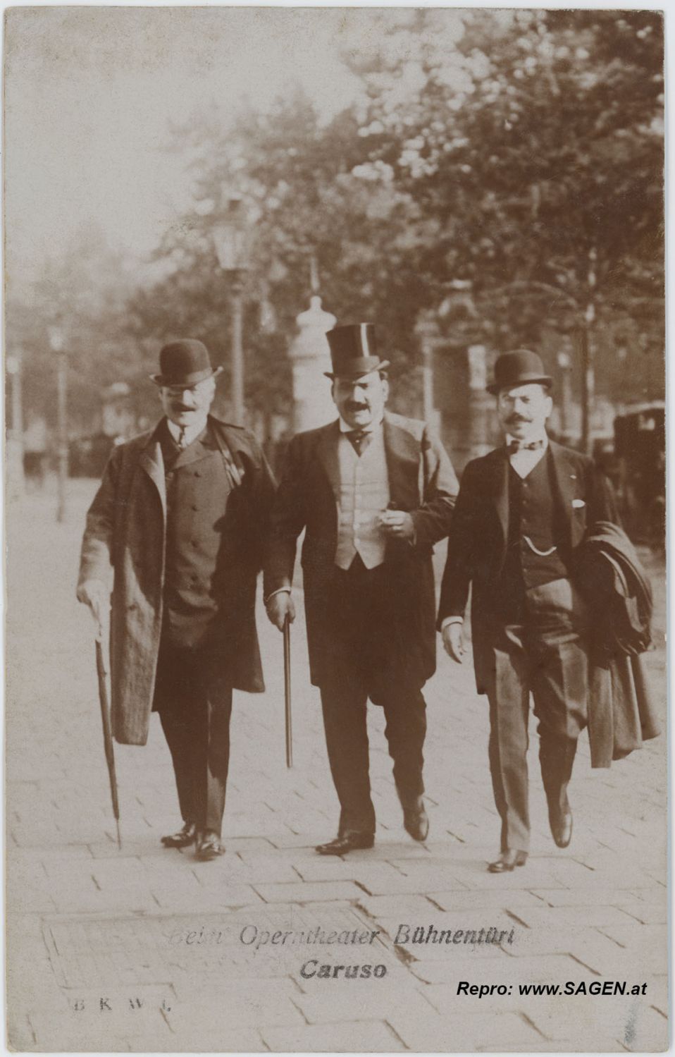 Enrico Caruso Paparazzi Wien 1907