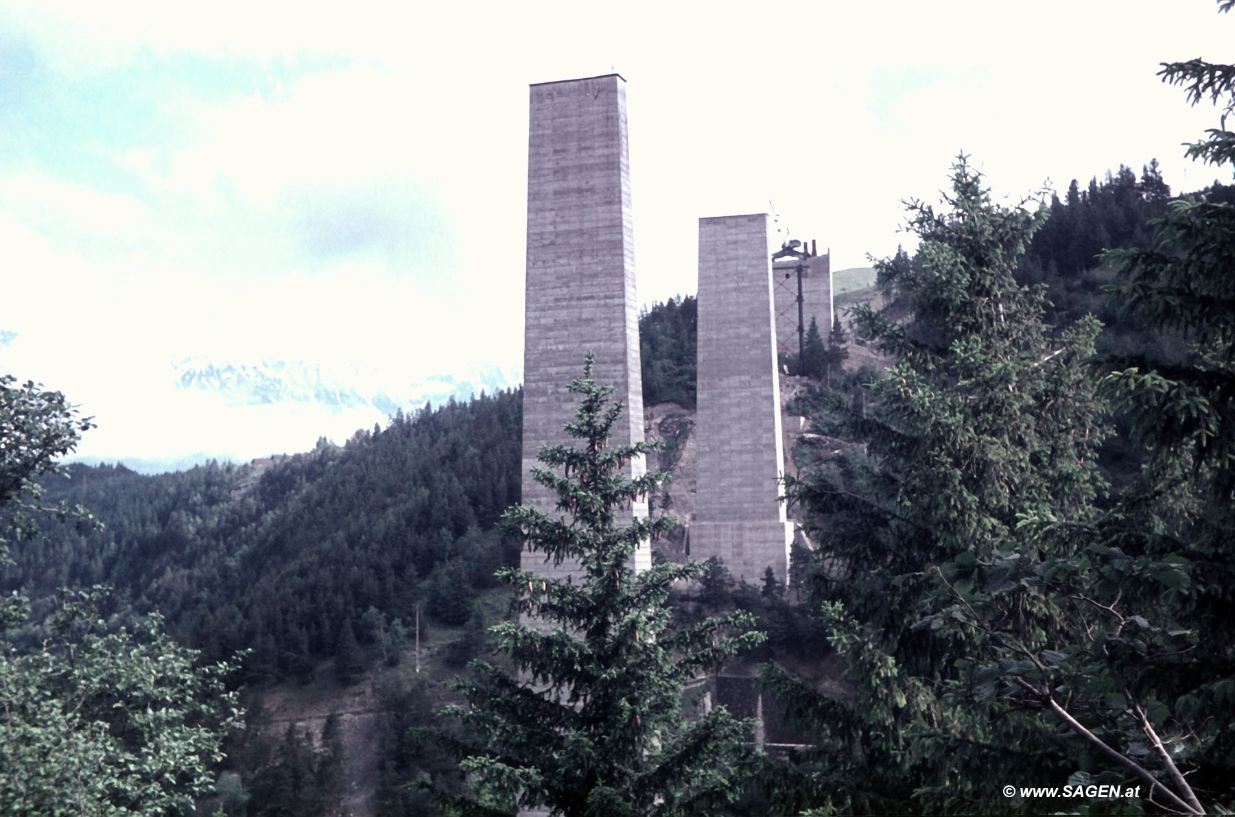 Europabrücke in Bau 1962