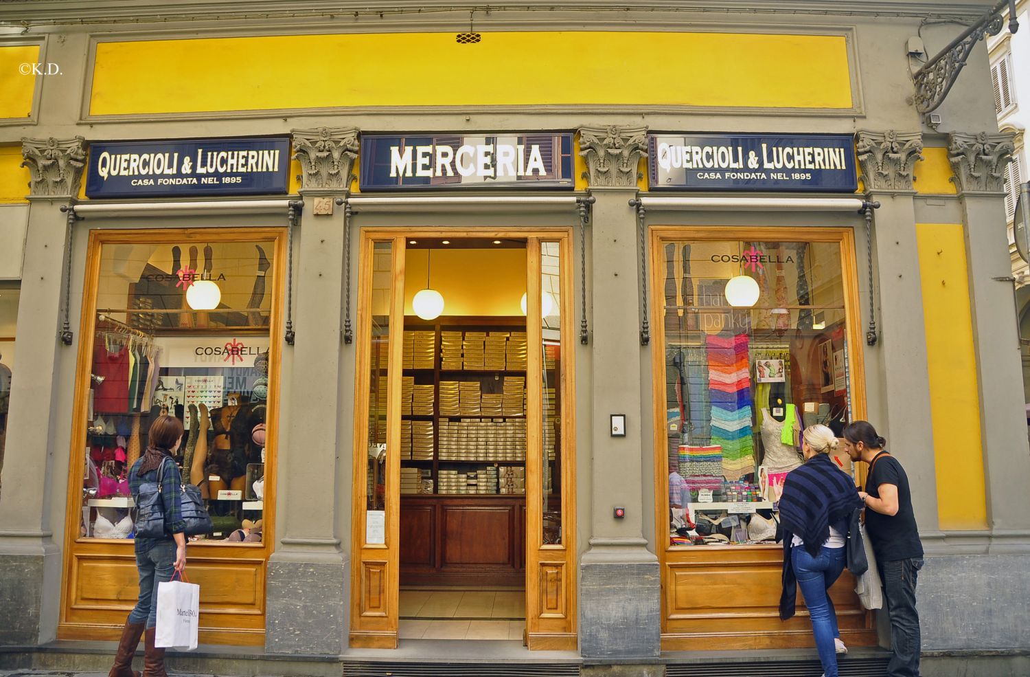 Exklusives Geschäft in Florenz