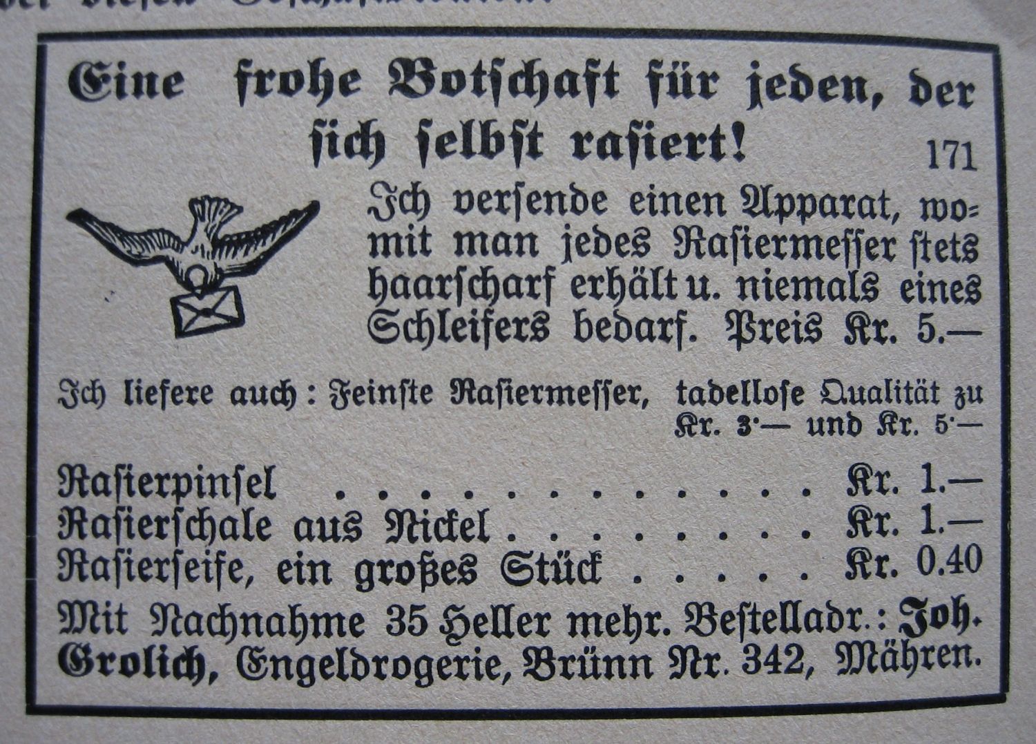für die scharfe Rasur