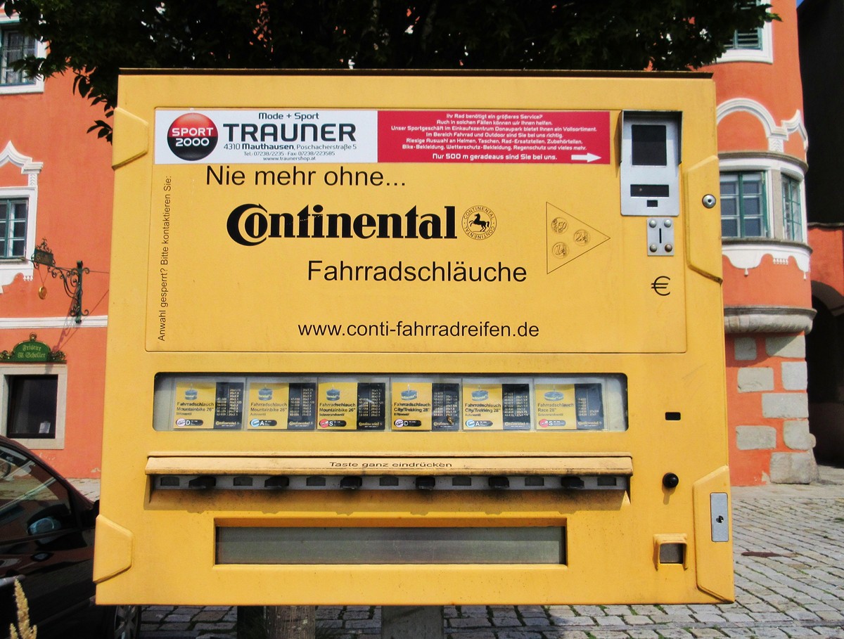 Fahrradschlauch-Automat