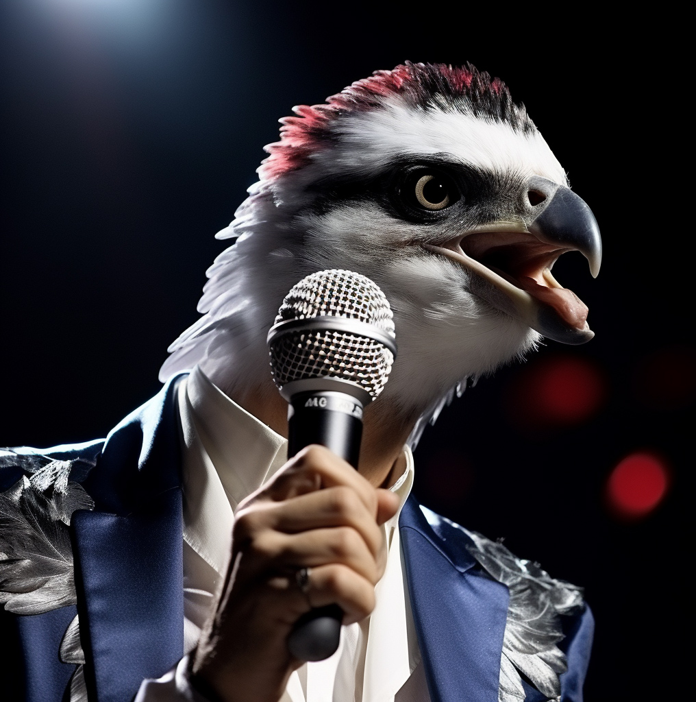 Falco singt "Rock Me Amadeus"