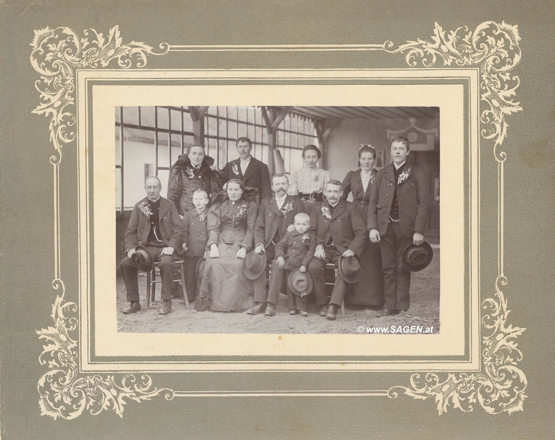 Familienportrait Fabrikantenfamilie