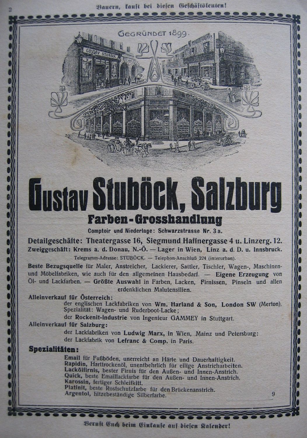 Farben und andere "Spezialitäten"