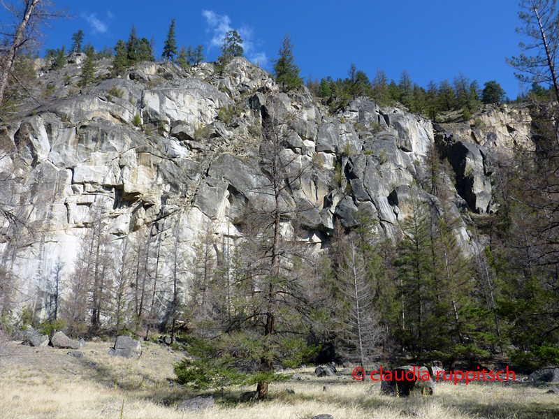 Felsmassiv im Similkameen Valley