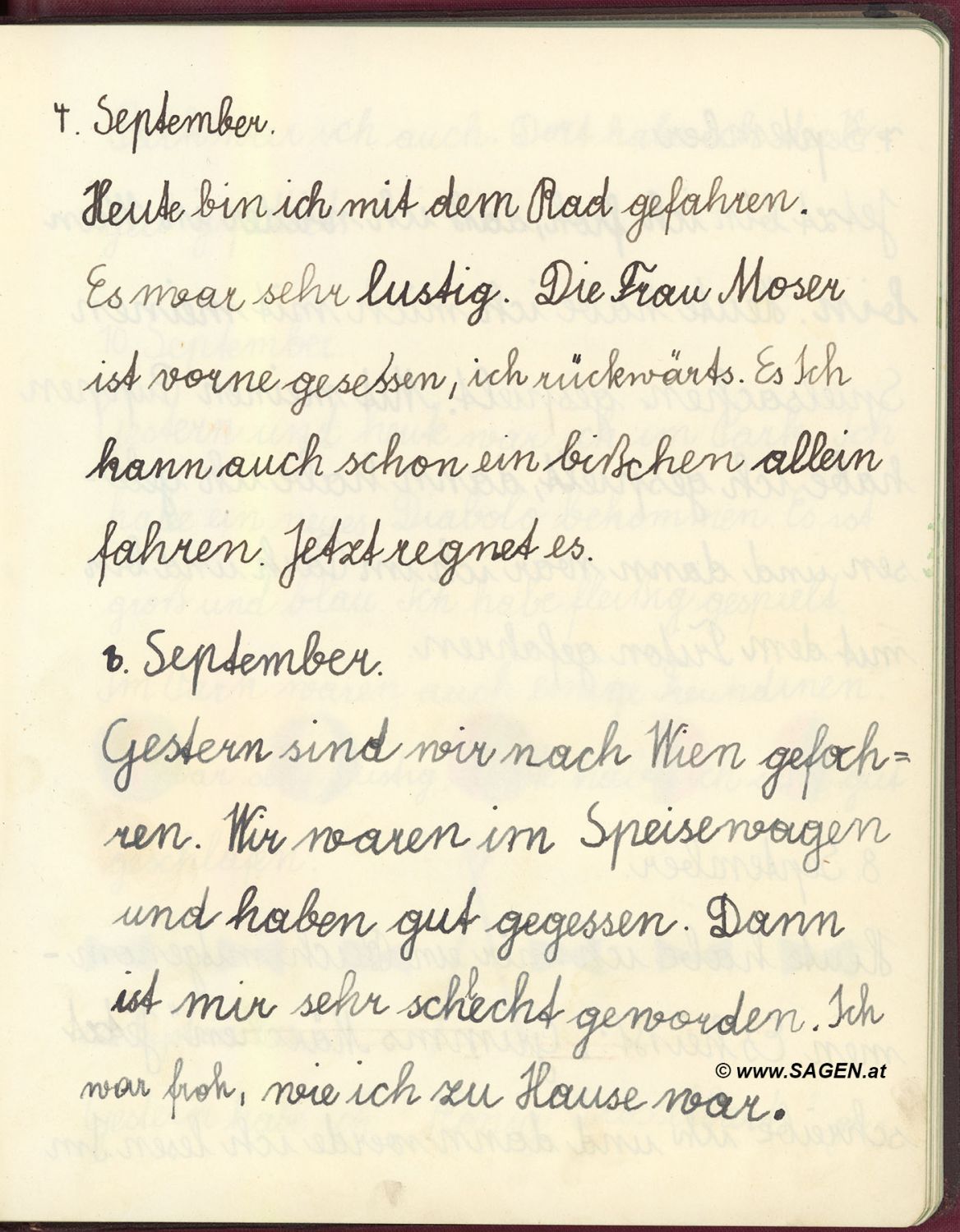 Ferien-Tagebuch Elfriede R. 1932 - 1934