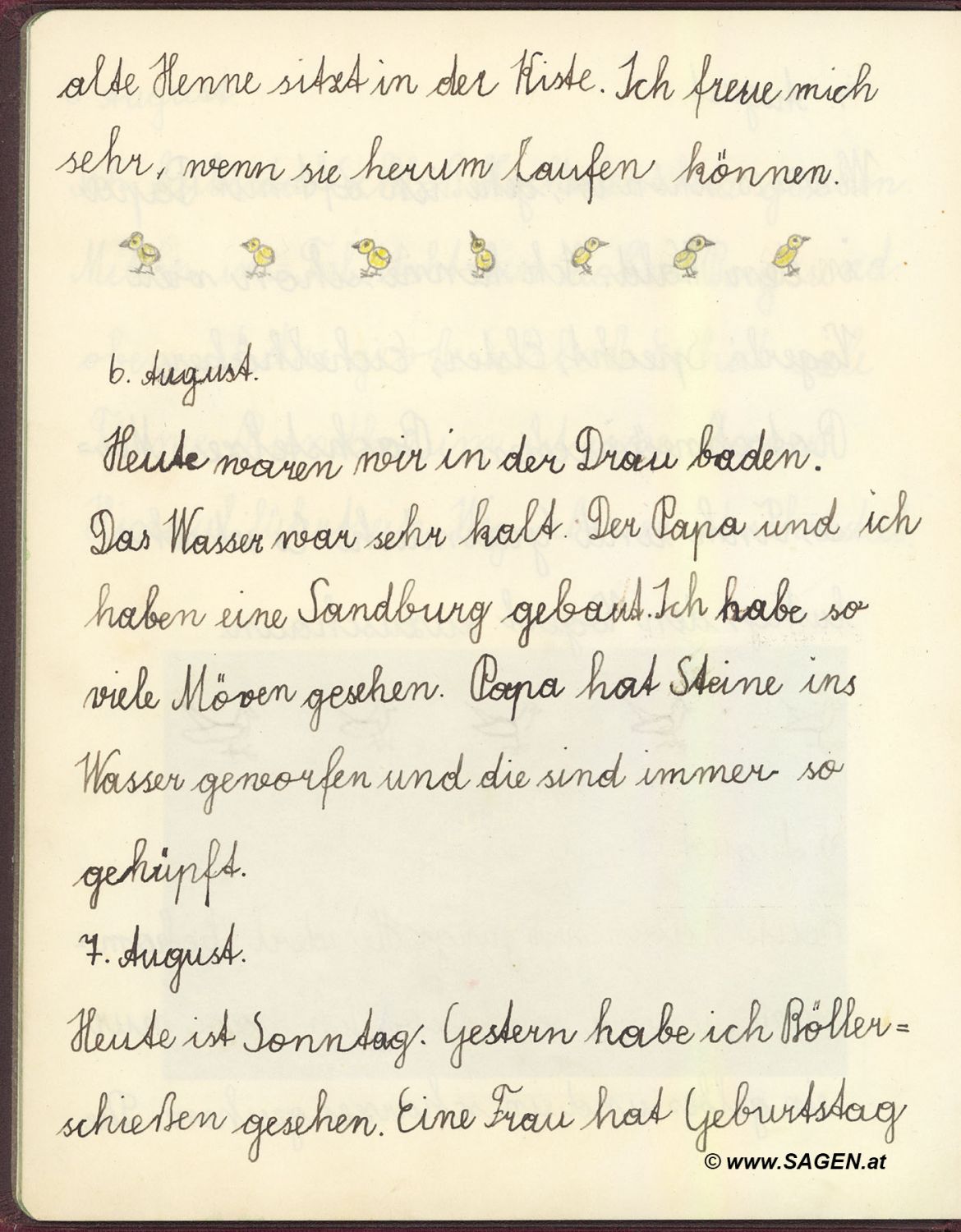 Ferien-Tagebuch Elfriede R. 1932 - 1934