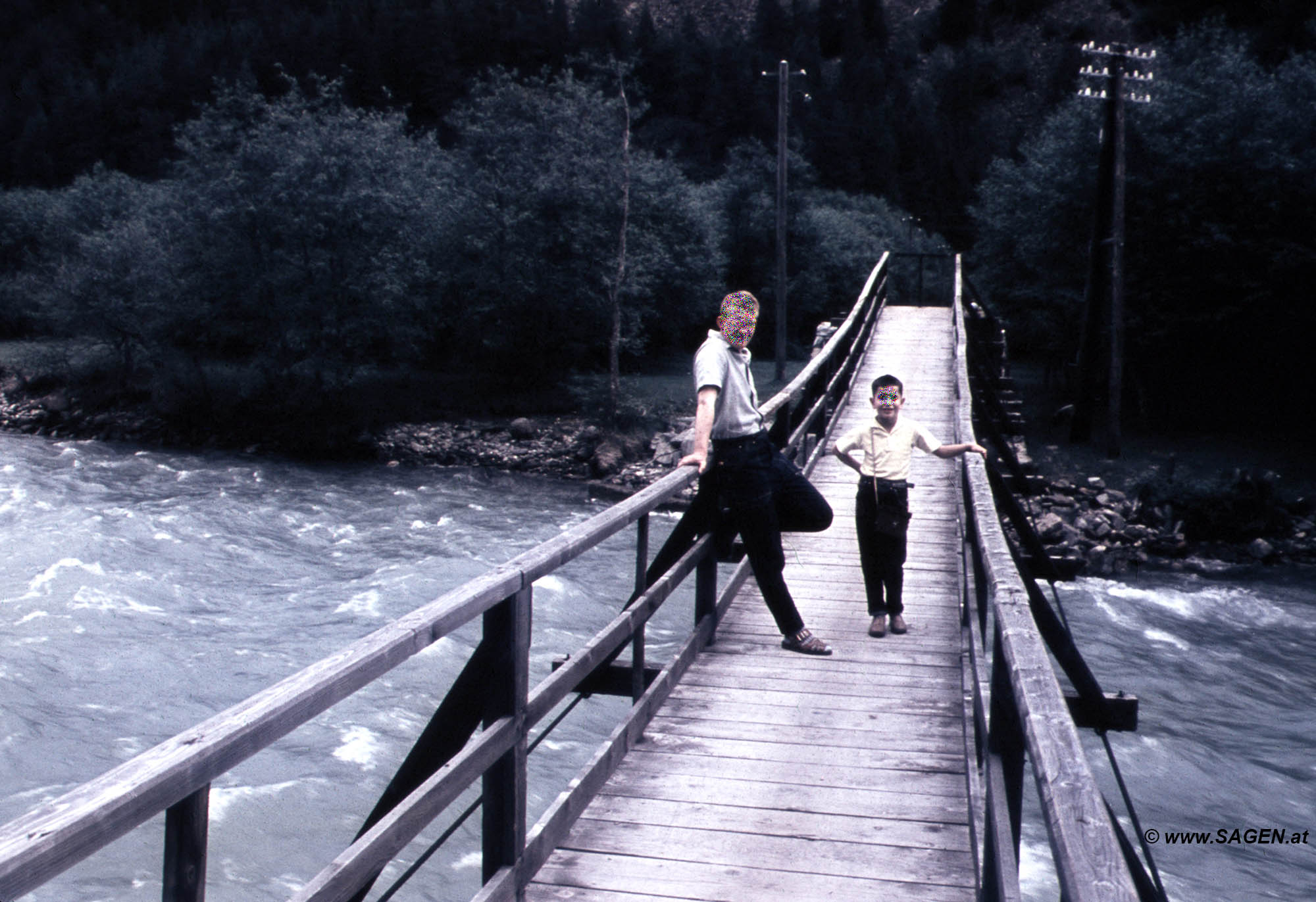 Fußgängerbrücke über die Isel in Huben, Osttirol