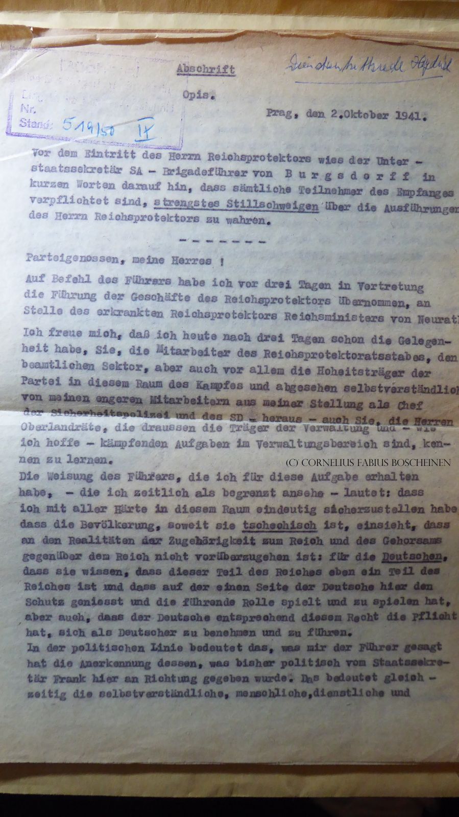 Fund im antiquarischen Buch. Dokumente aus der NS-Zeit