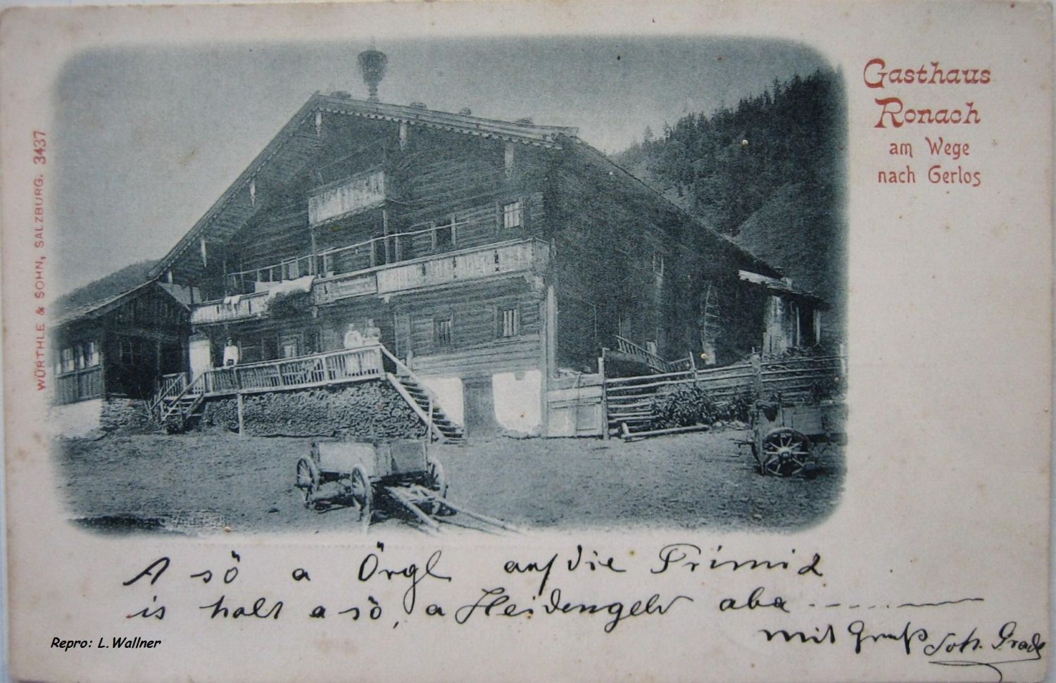 Gasthaus Ronach am Wege nach Gerlos