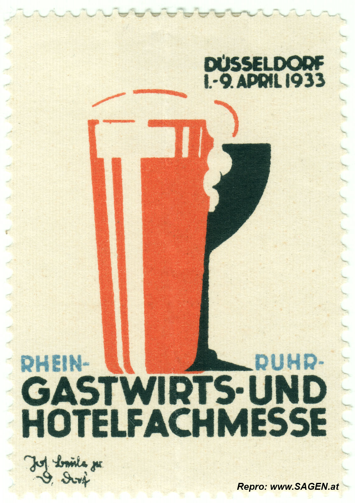 Gastwirts- und Hotelfachmesse Düsseldorf 1933
