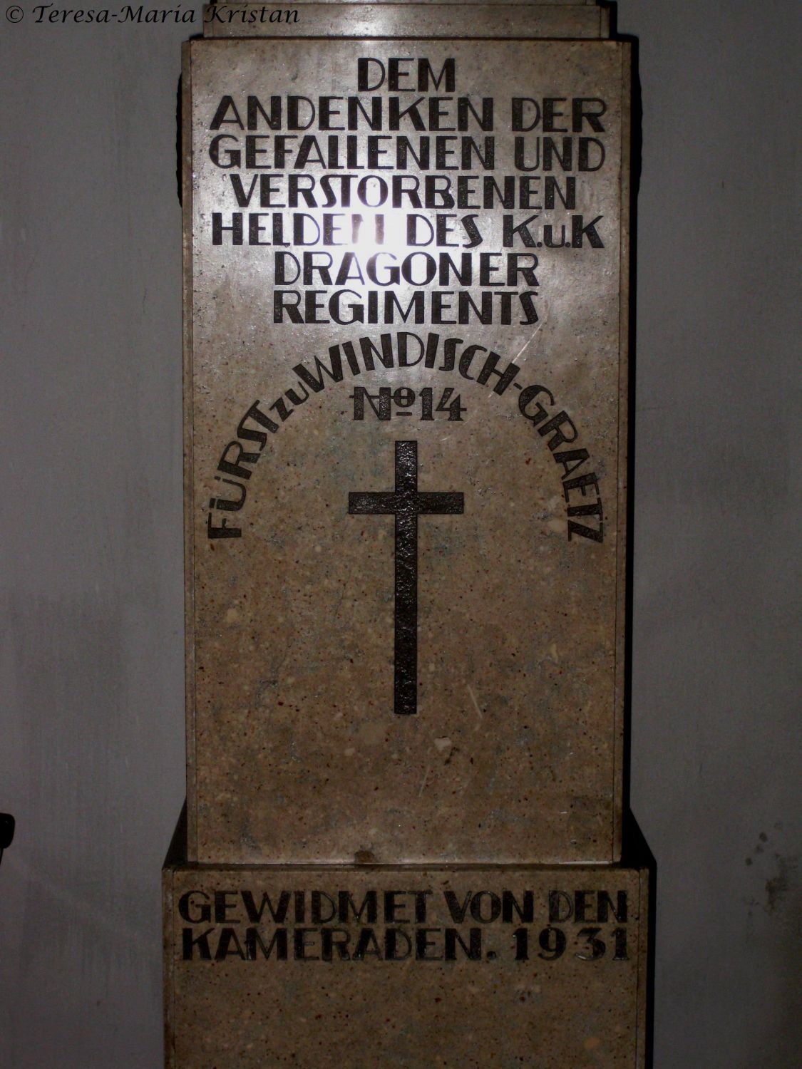 Gedenkskulptur k.u.k. Dragonerregiment, Augustinerkirche, Wien