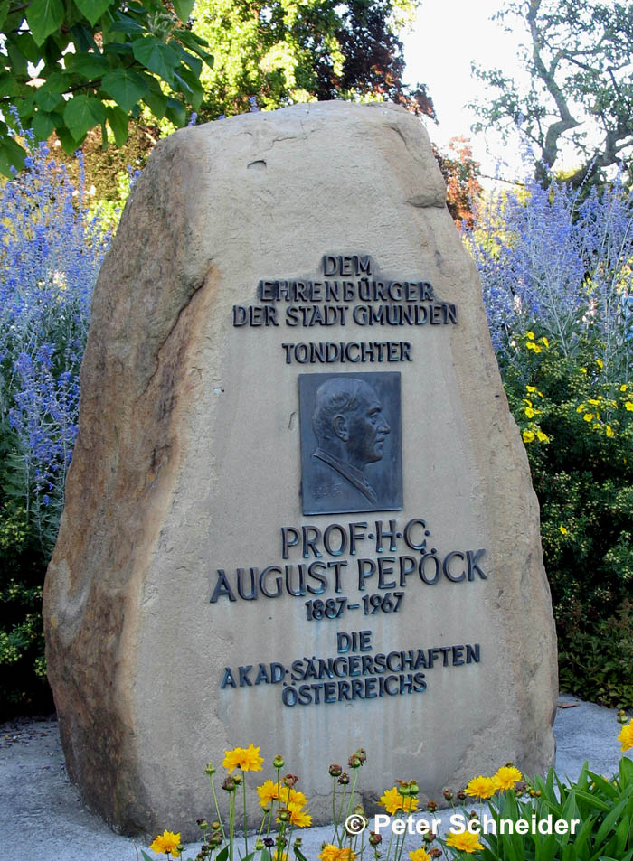 Gedenkstein für August Pepöck