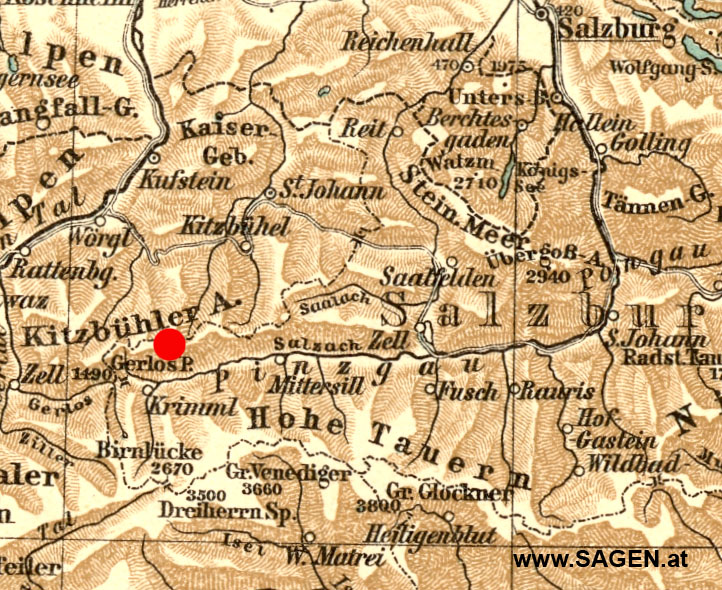 Gernkogel - geogr. Lage