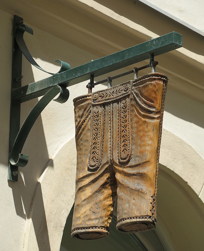 Geschäftsausleger Lederbekleidung