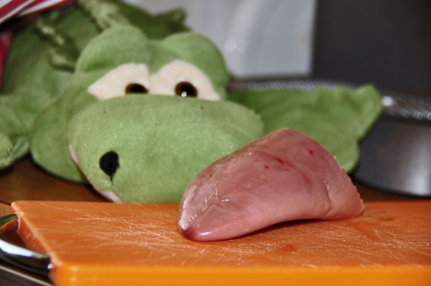 Geselchte (Krokodils?)Zunge