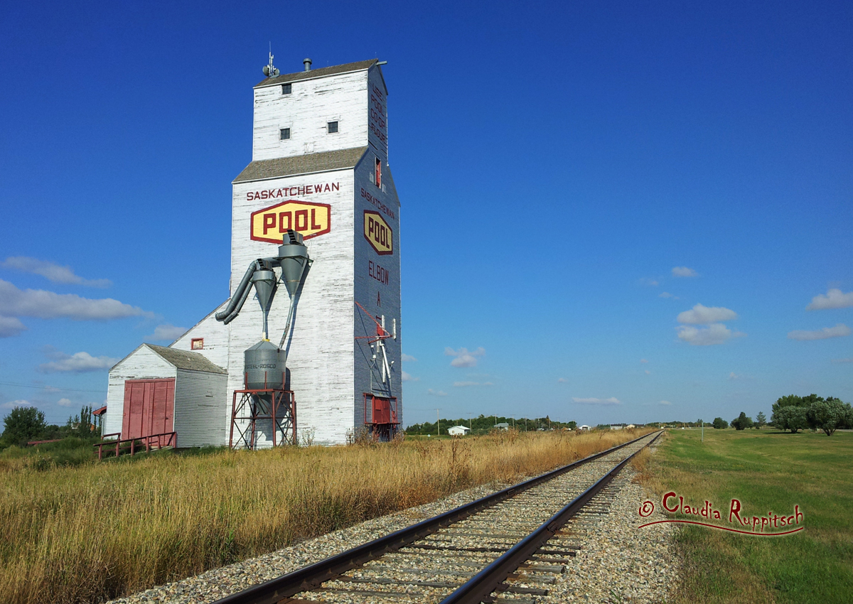 Getreidespeicher in Elbow, Saskatchewan