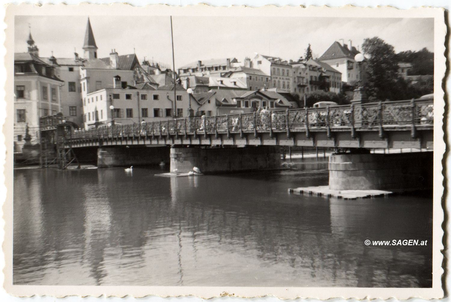 Gmunden Traunbrücke 1954