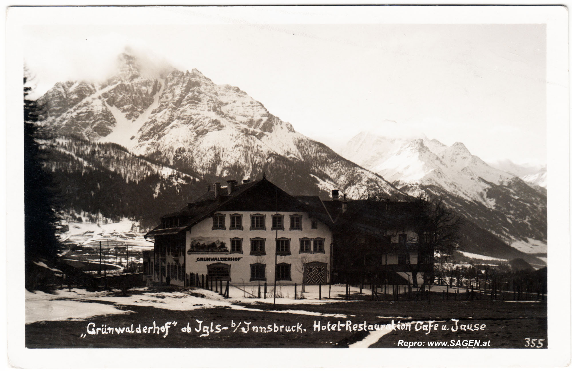 Grünwalderhof Igls um 1930