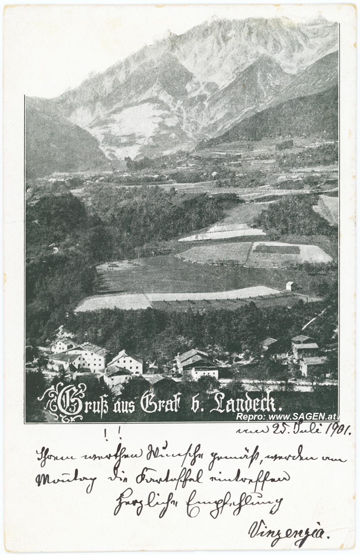 Graf Gemeinde Grins im Jahr 1901