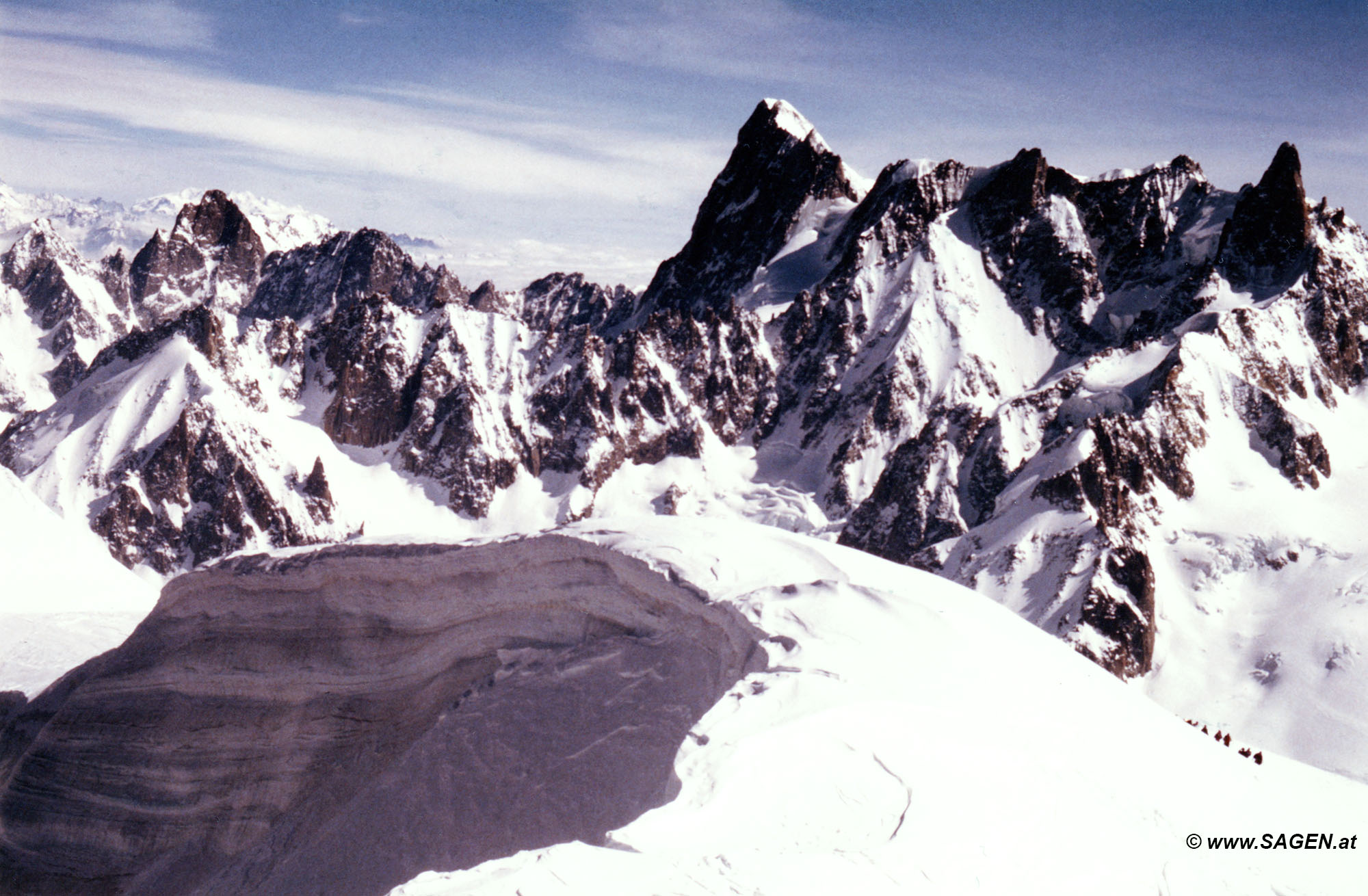 Grandes Jorasses und Dent du Géant 1985