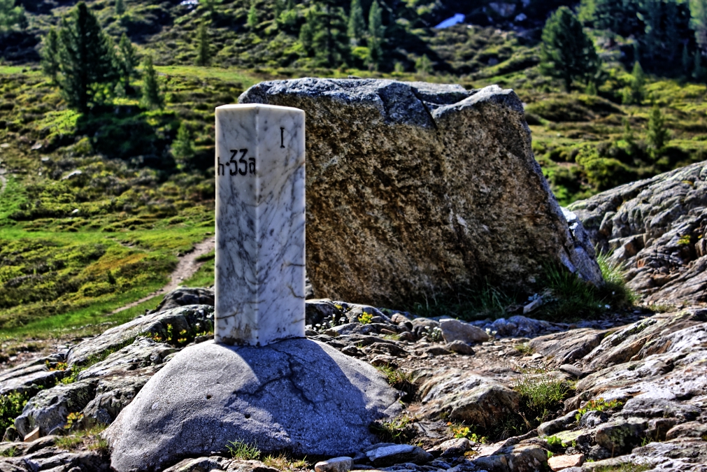 Grenzstein Österreich Italien