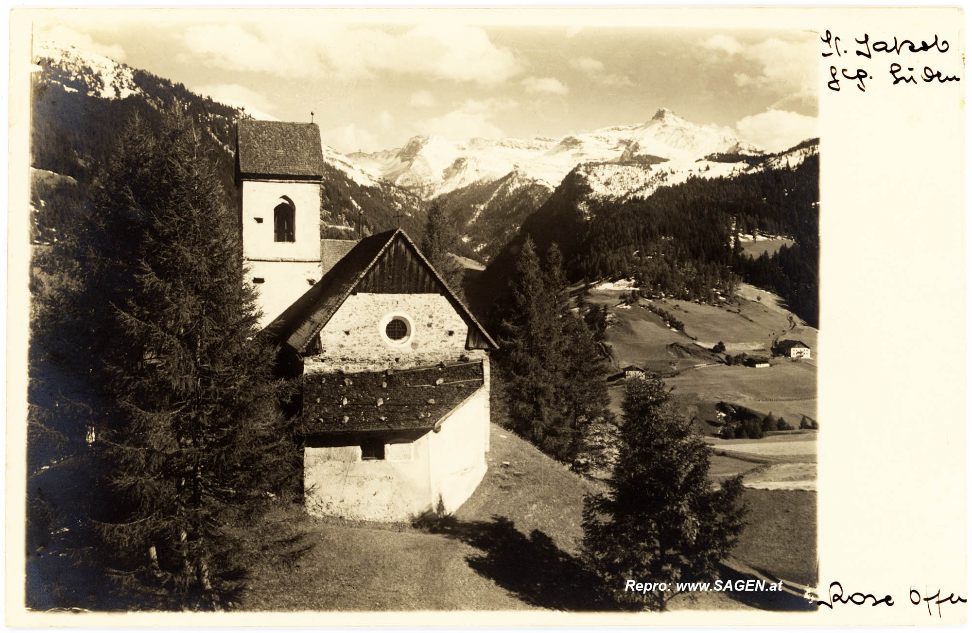 Gries am Brenner, St. Jakob gegen Süden, Rose Offer