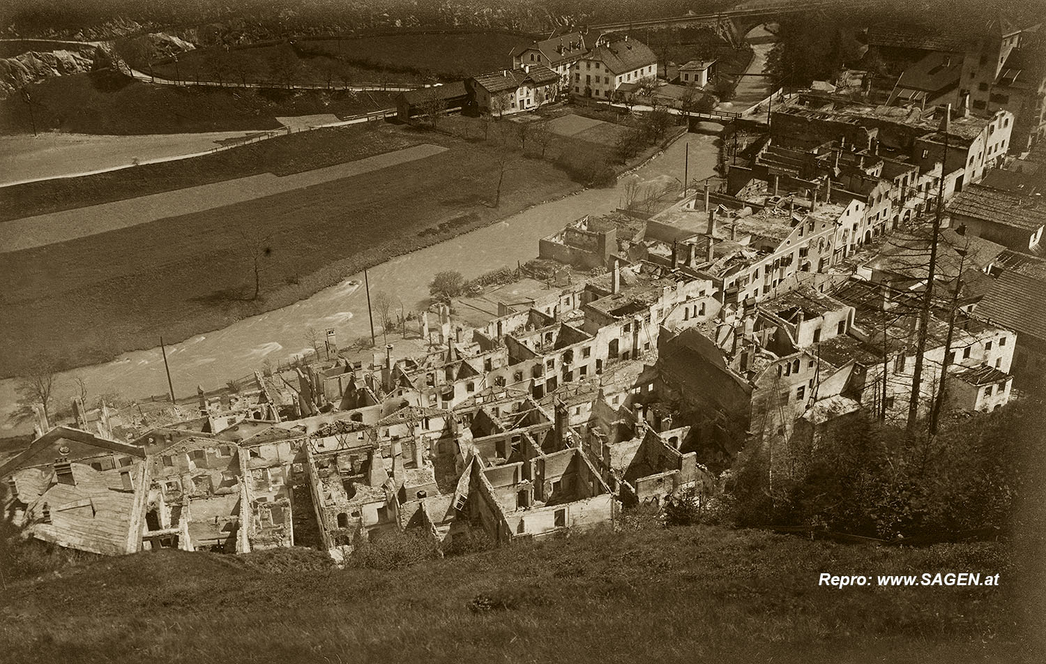 Großbrand in Matrei am Brenner am 5. Mai 1916