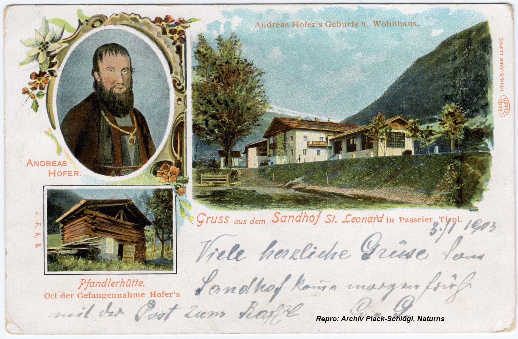 Gruss aus dem Sandhof, St. Leonhard in Passeier, Tirol