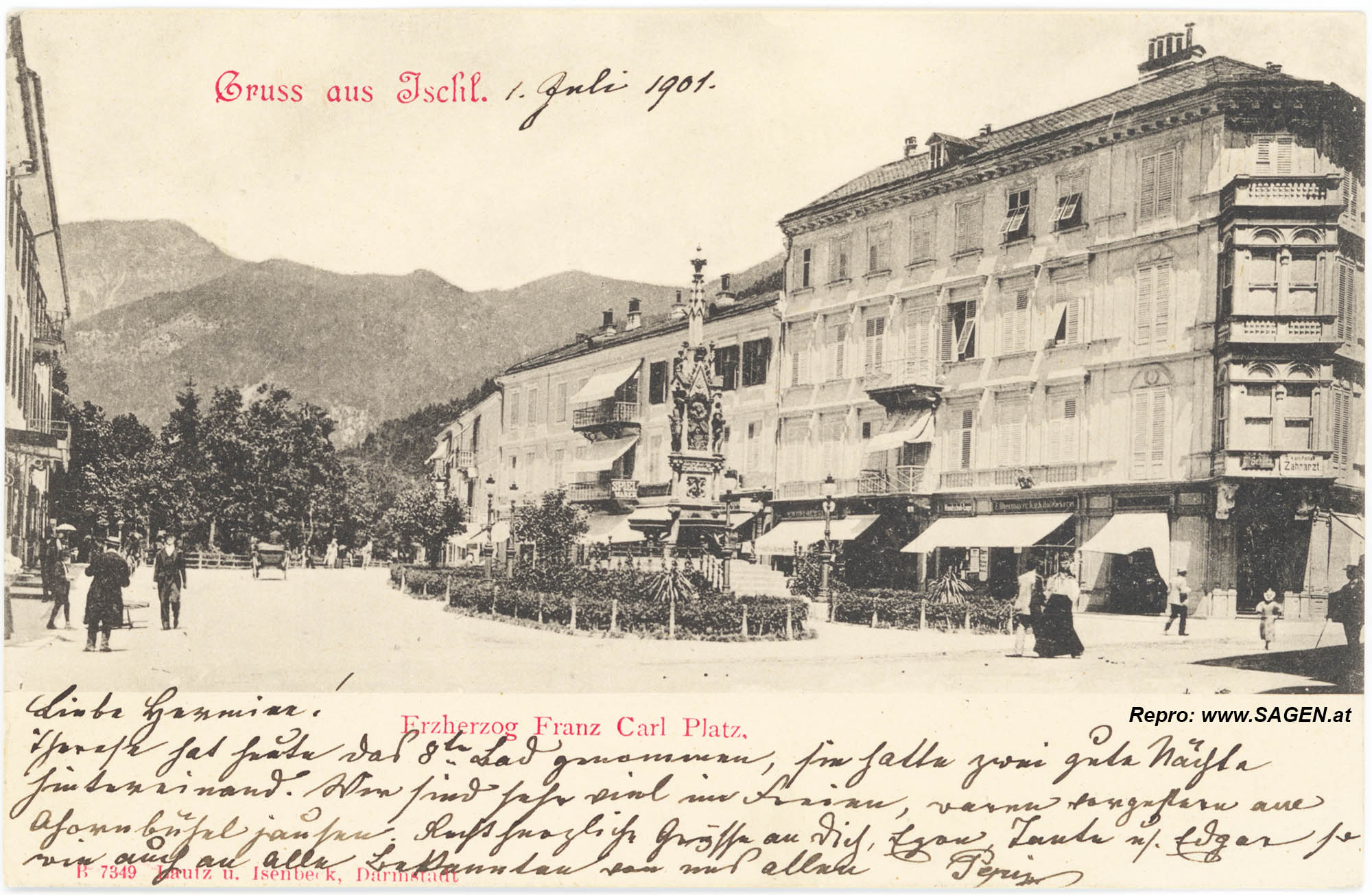 Gruss aus Ischl - Erzherzog Franz Carl Platz