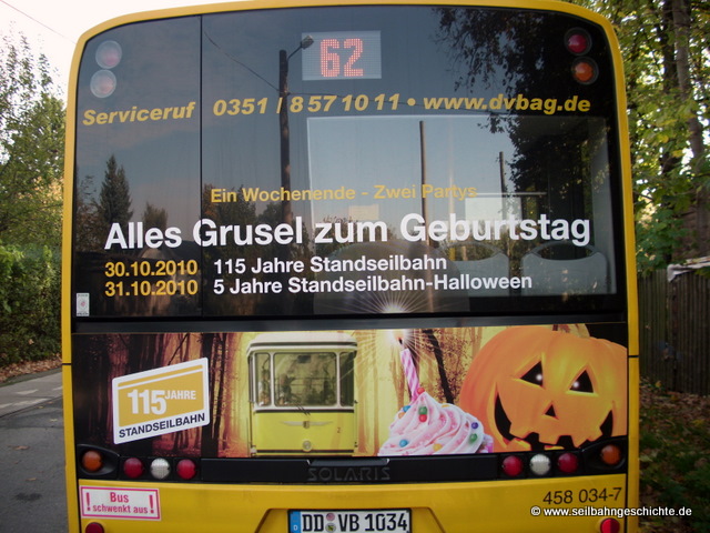 Halloween auf der Standseilbahn Dresden