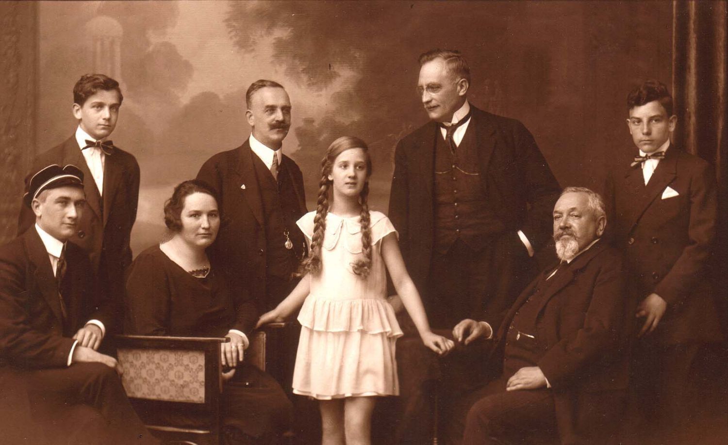 Hans Kreid mit Familie