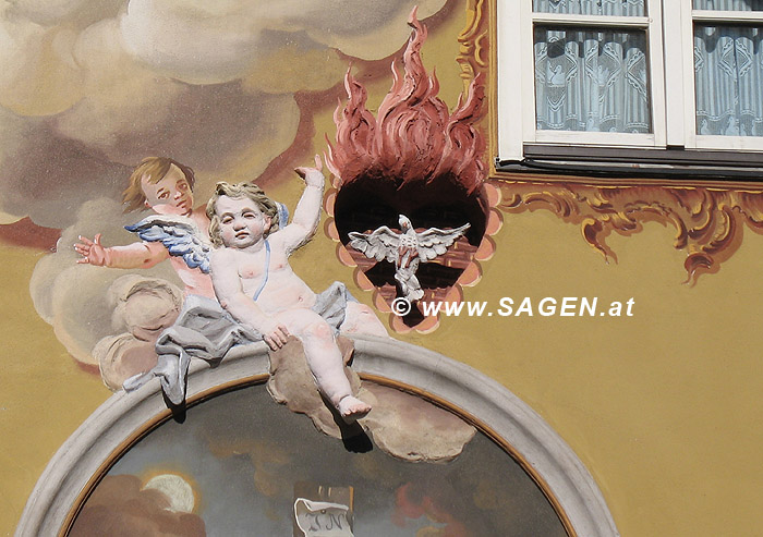 Heiliger Geist Mittenwald, Lüftlmalerei