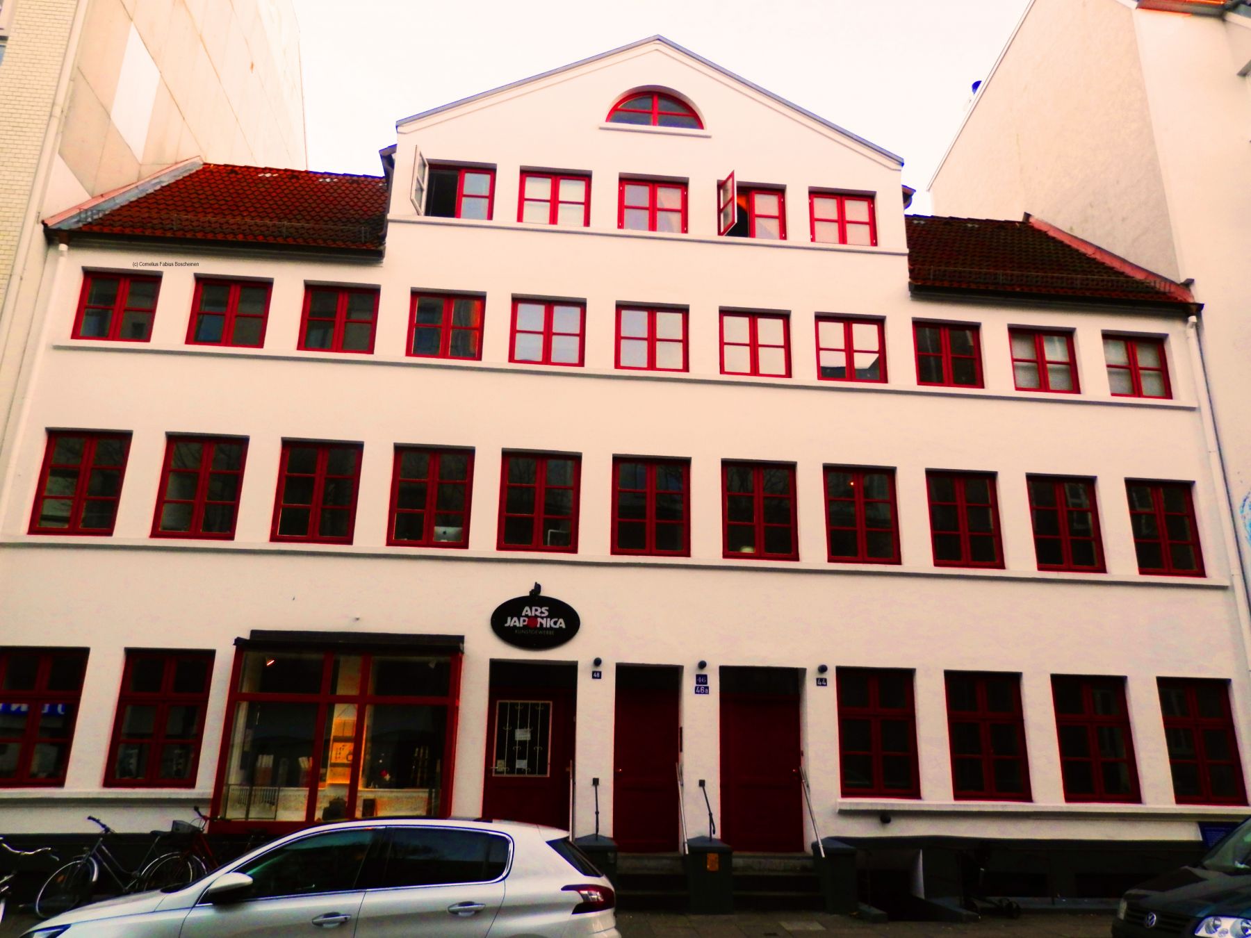 historisches Wohnhaus in St. Pauli bei Hamburg.