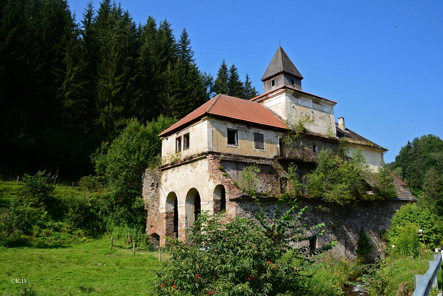 Hochofenanlage Pfannerhütte in Mosinz (Kärnten)