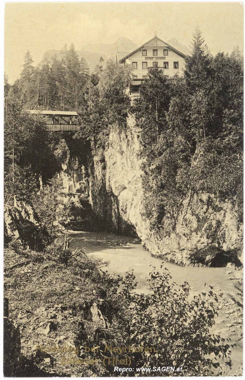Hochsteg bei Mayrhofen im Zillertal um 1910