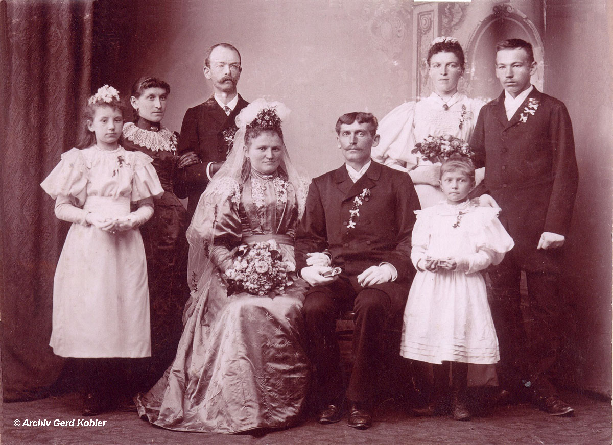 Hochzeit im Jahr 1896
