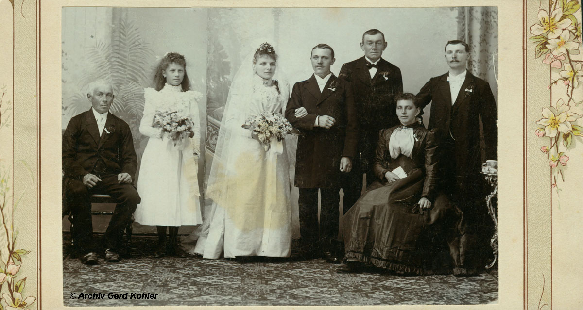 Hochzeit im Jahr 1900