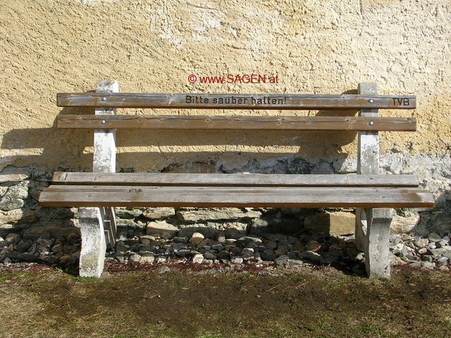Holzbank Virgen (Obermauern), Osttirol
