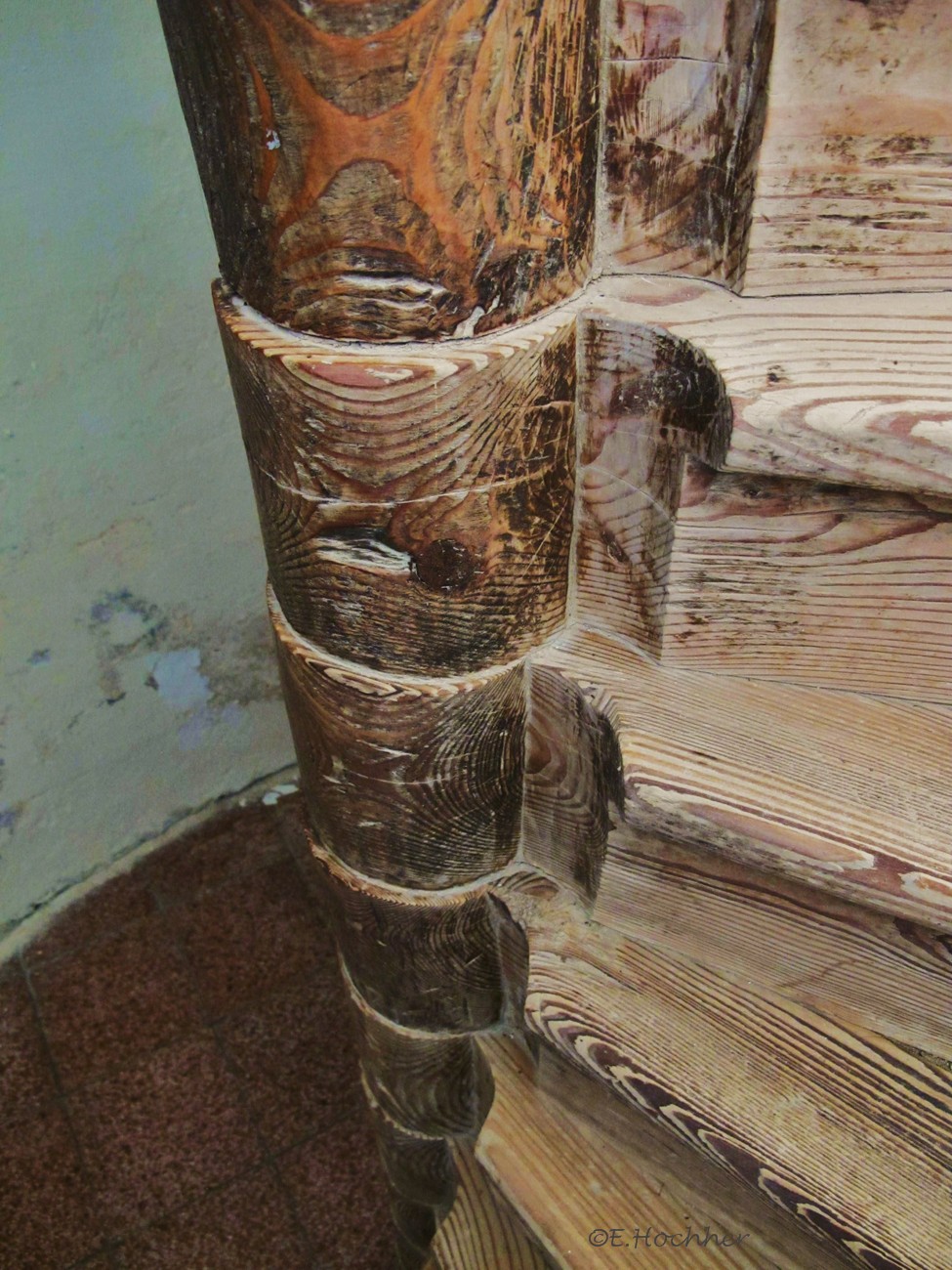 Holzspindeltreppe - Detail