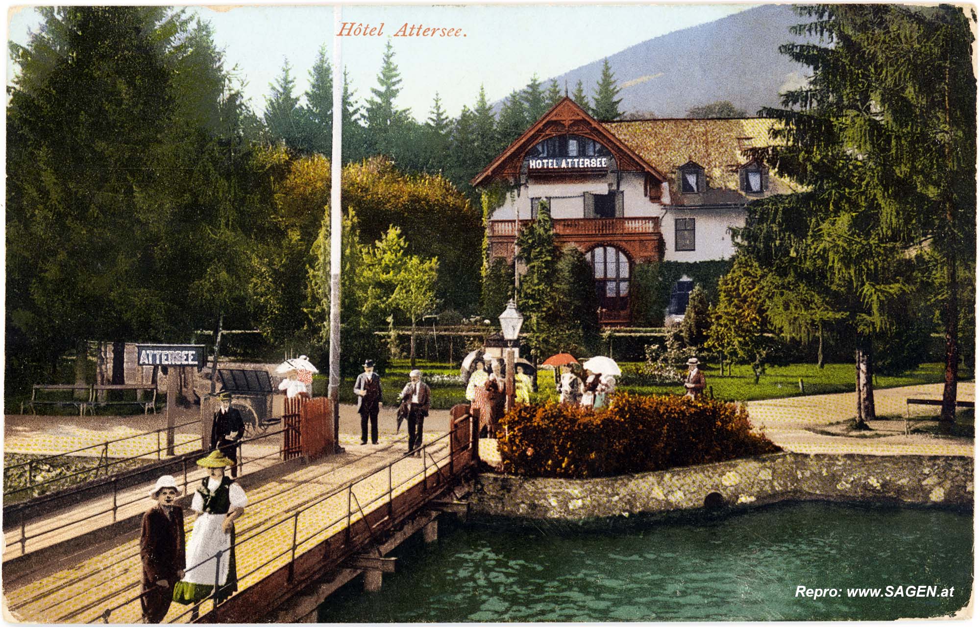 Hotel Attersee im Jahr 1906