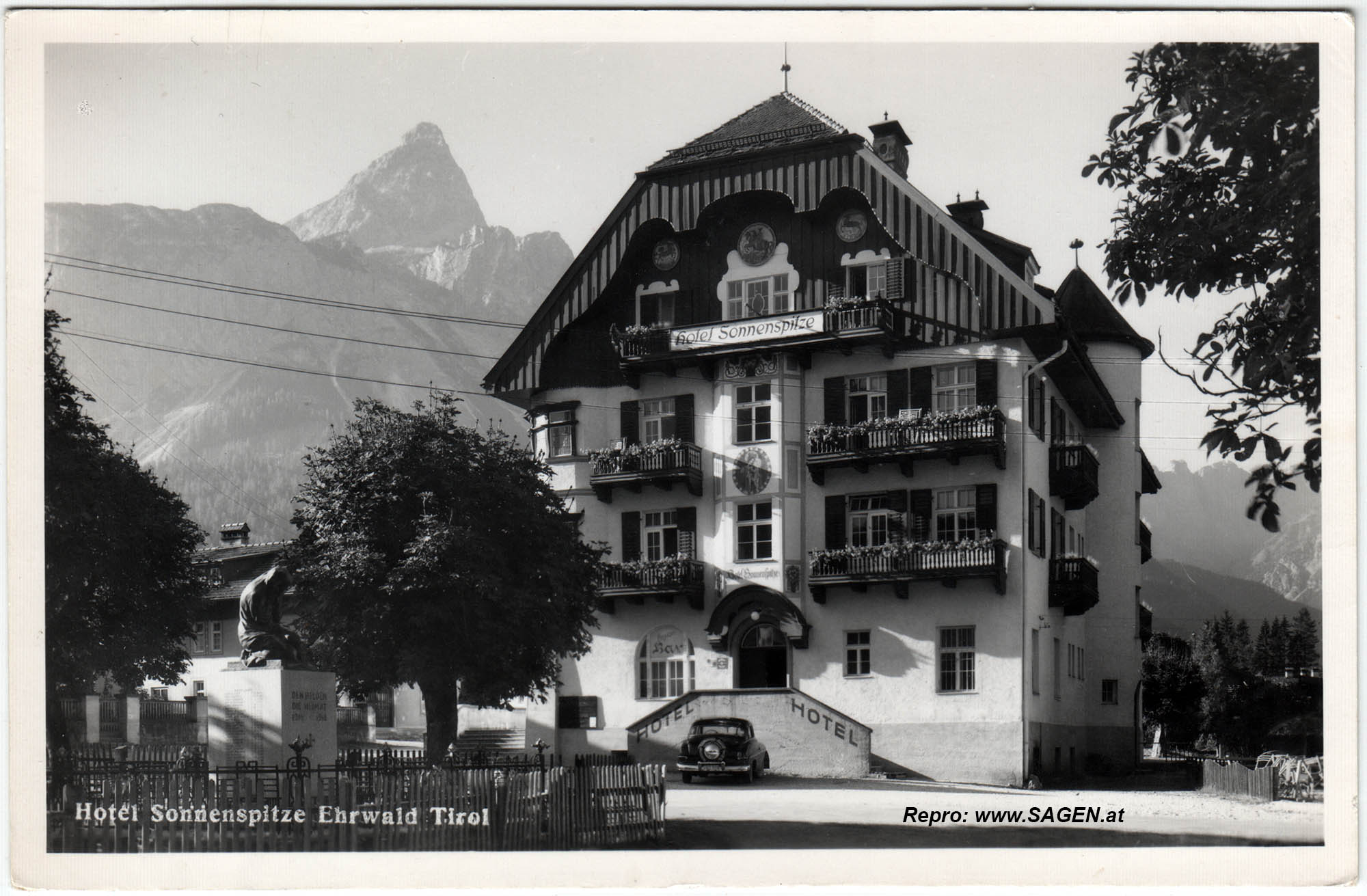 Hotel Sonnenspitze Ehrwald 1958