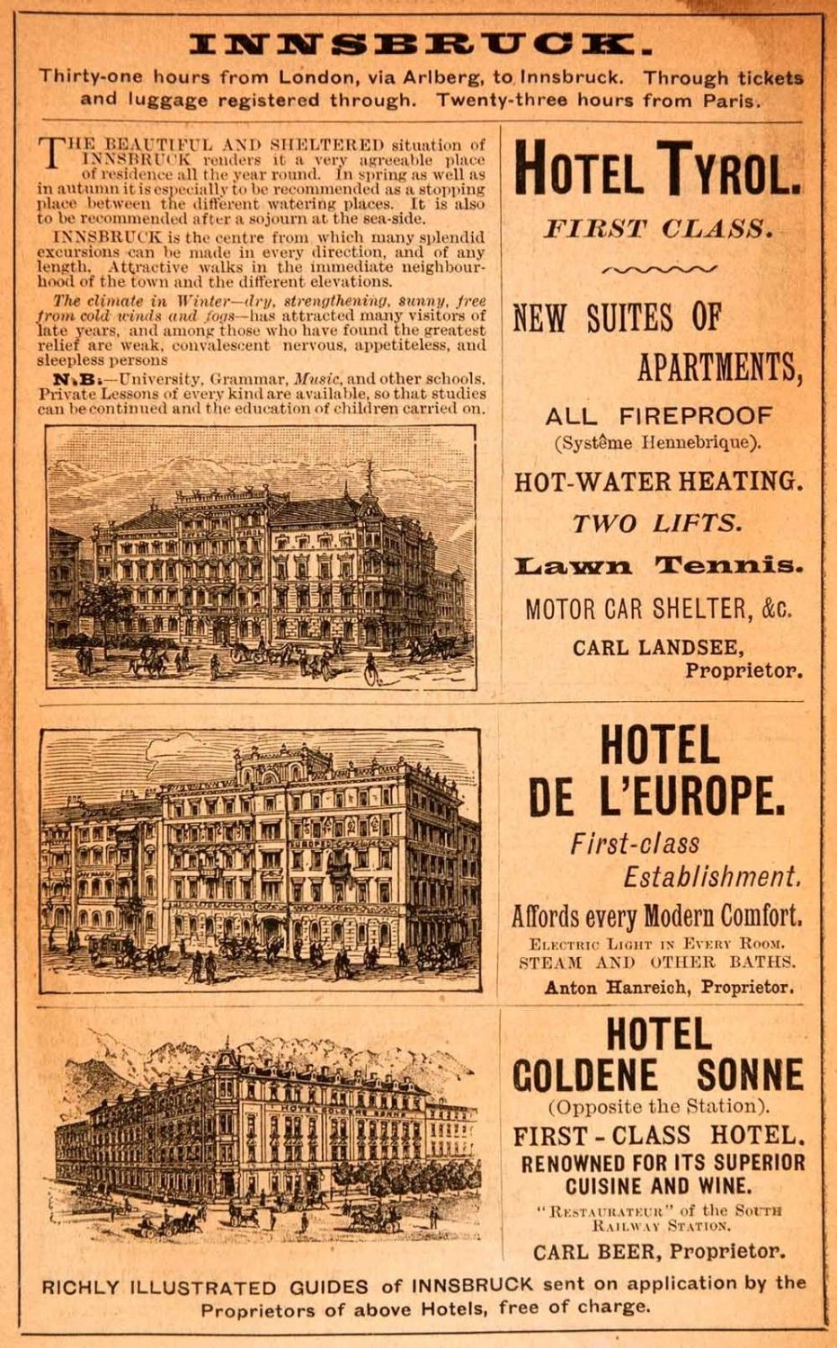 Hotelwerbung